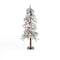L & L Gerson 3 ft. Slim Incandescent 50 ct Flocked Alpine Christmas Tree 2496380 - alternate 1